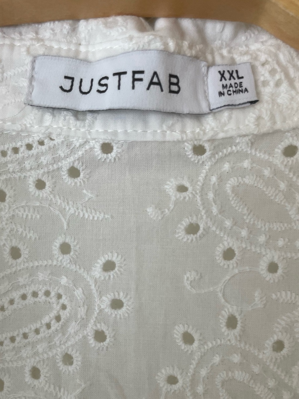 Justfab white eyelet romper - Picture 3 of 3